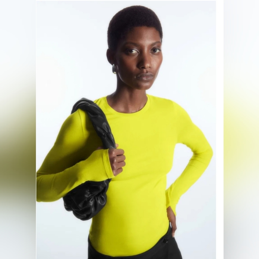 COS Yellow Long Sleeve Shirt - Picture 13 of 13